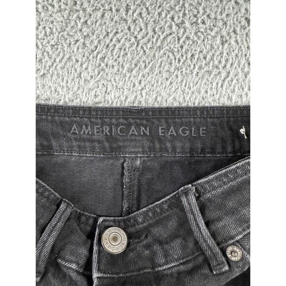 American Eagle Skirt Women 6 High Rise A Line Button Front Denim - Picture 6 of 9